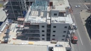 East Bank waterfront aerial photography